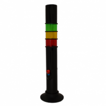 Lange acryl bong Rasta - 40.5 cm